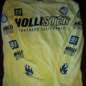 hollister neon long sleeve